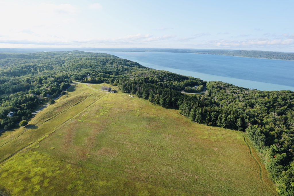 Aerial view of Love Farm West